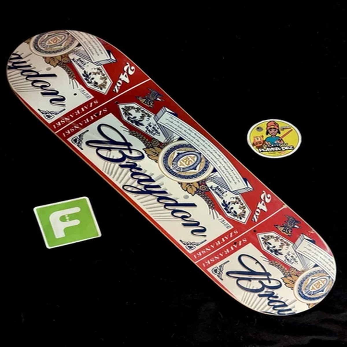 RARE Braydon Szafranski Budweiser C& D Baker Skateboard Deck Debut Pro 2006