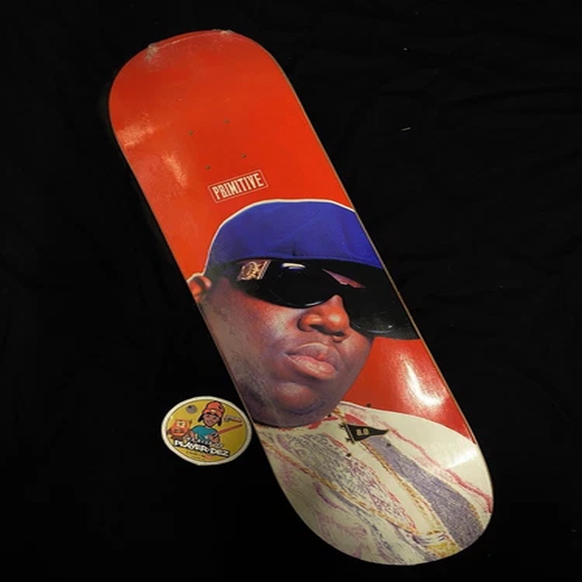 RARE PRIMITIVE Notorious BIG SKATEBOARD Deck Biggie Paul Rodriguez Tupac 2pac