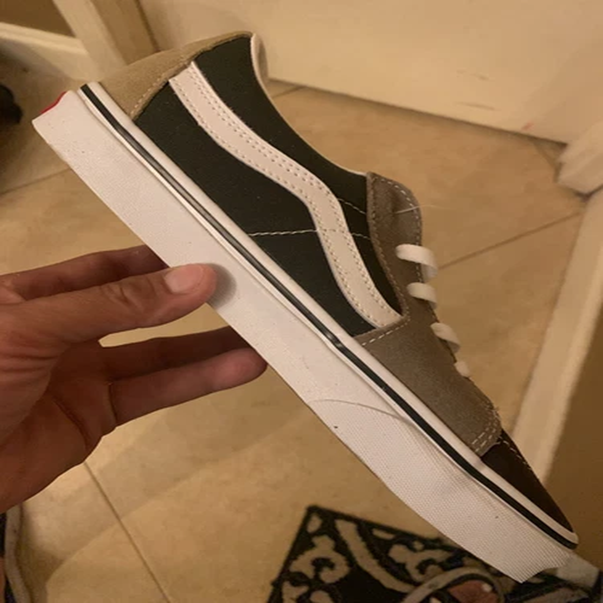 Vans SK8-Low Color Block Skate Demtasse White VN0A4UUKB7J Men's Size 9