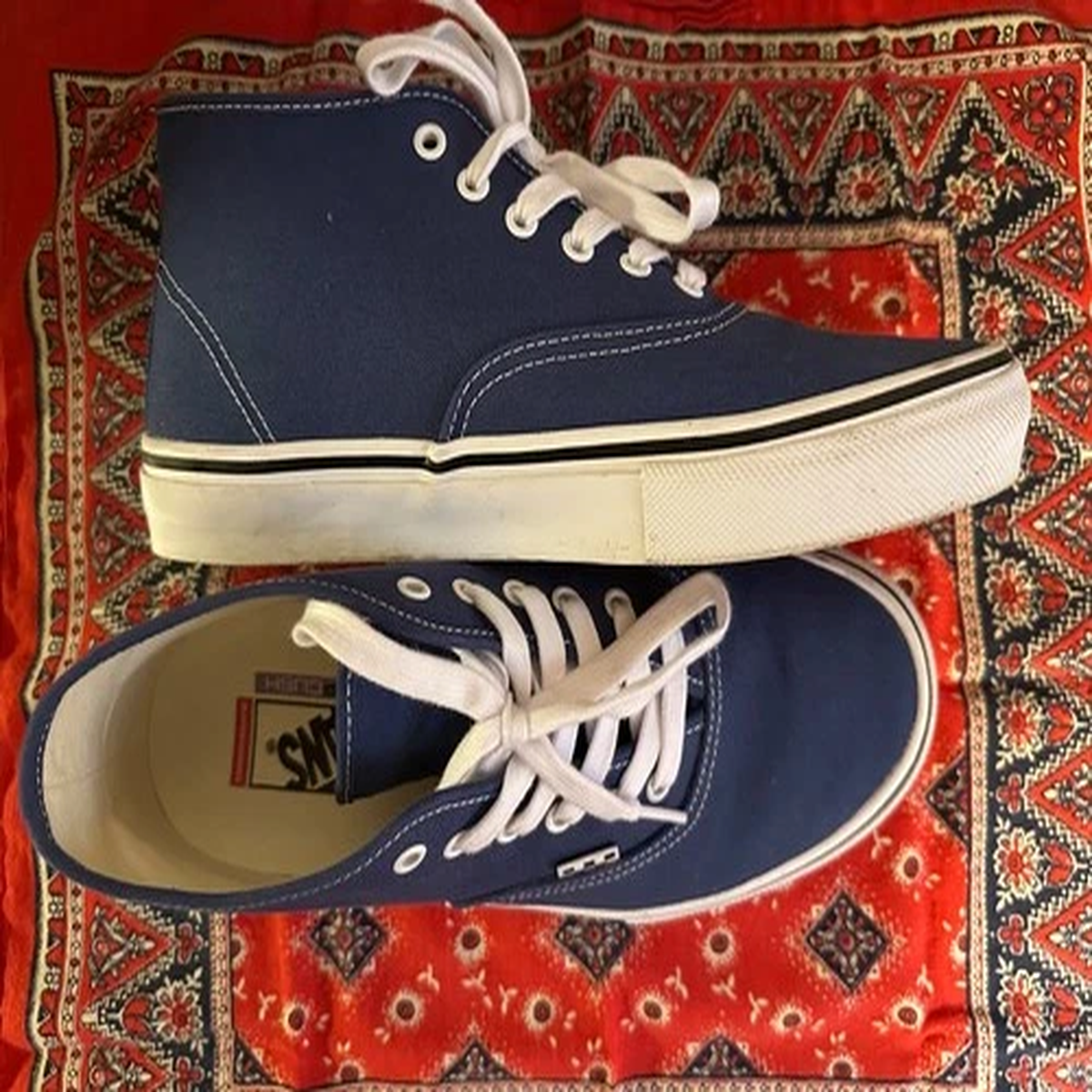 [S] Vans Skate Authentic Mid "Steve Navy" vans navy size 11 pop cush