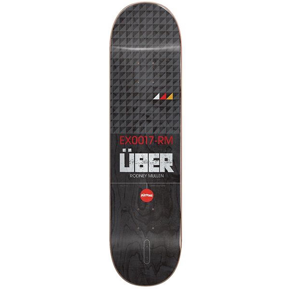 Almost Mullen Uber Light EX17 Black Skateboard Deck - 8.0"