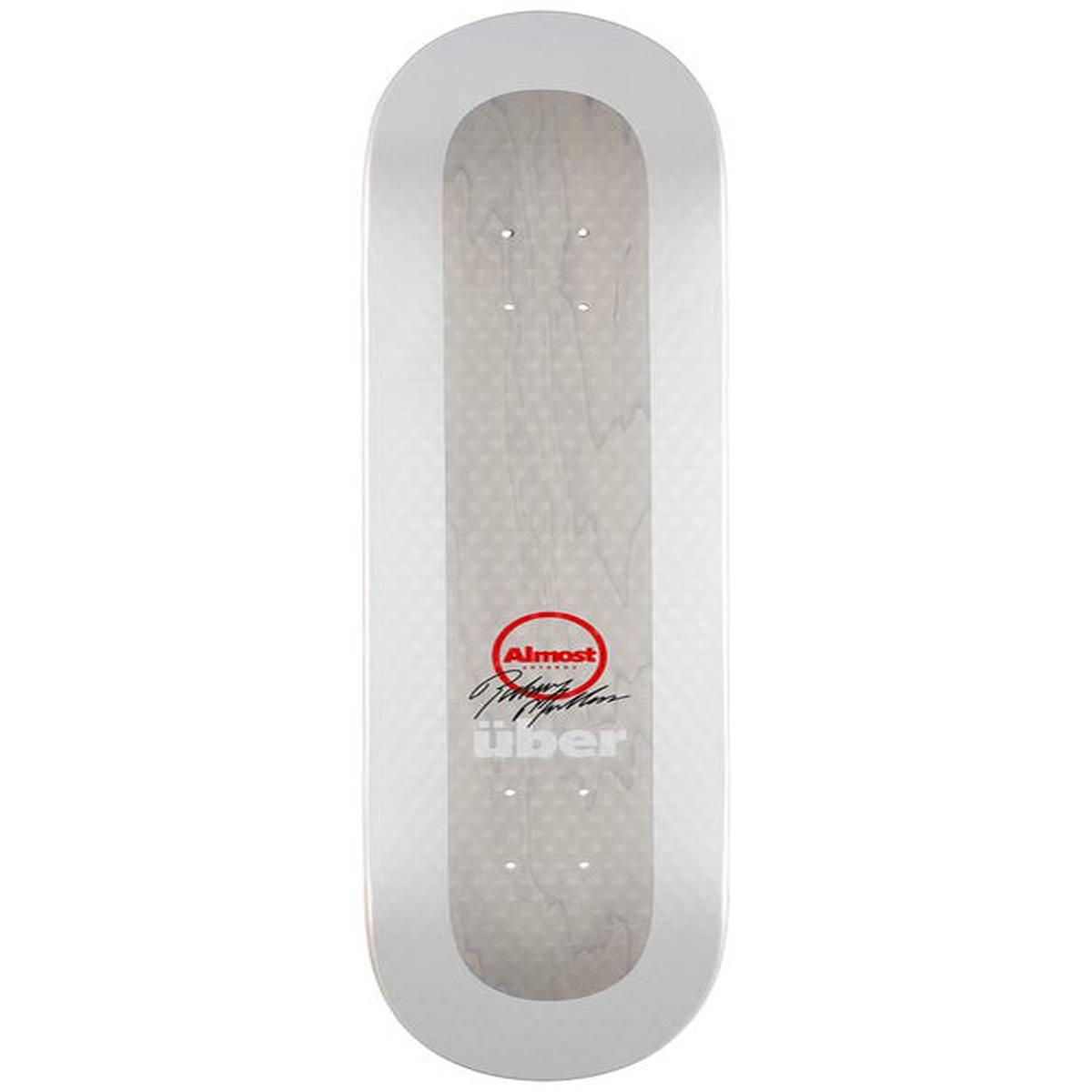 Almost Mullen Uber Light White Skateboard Deck - 8.0"