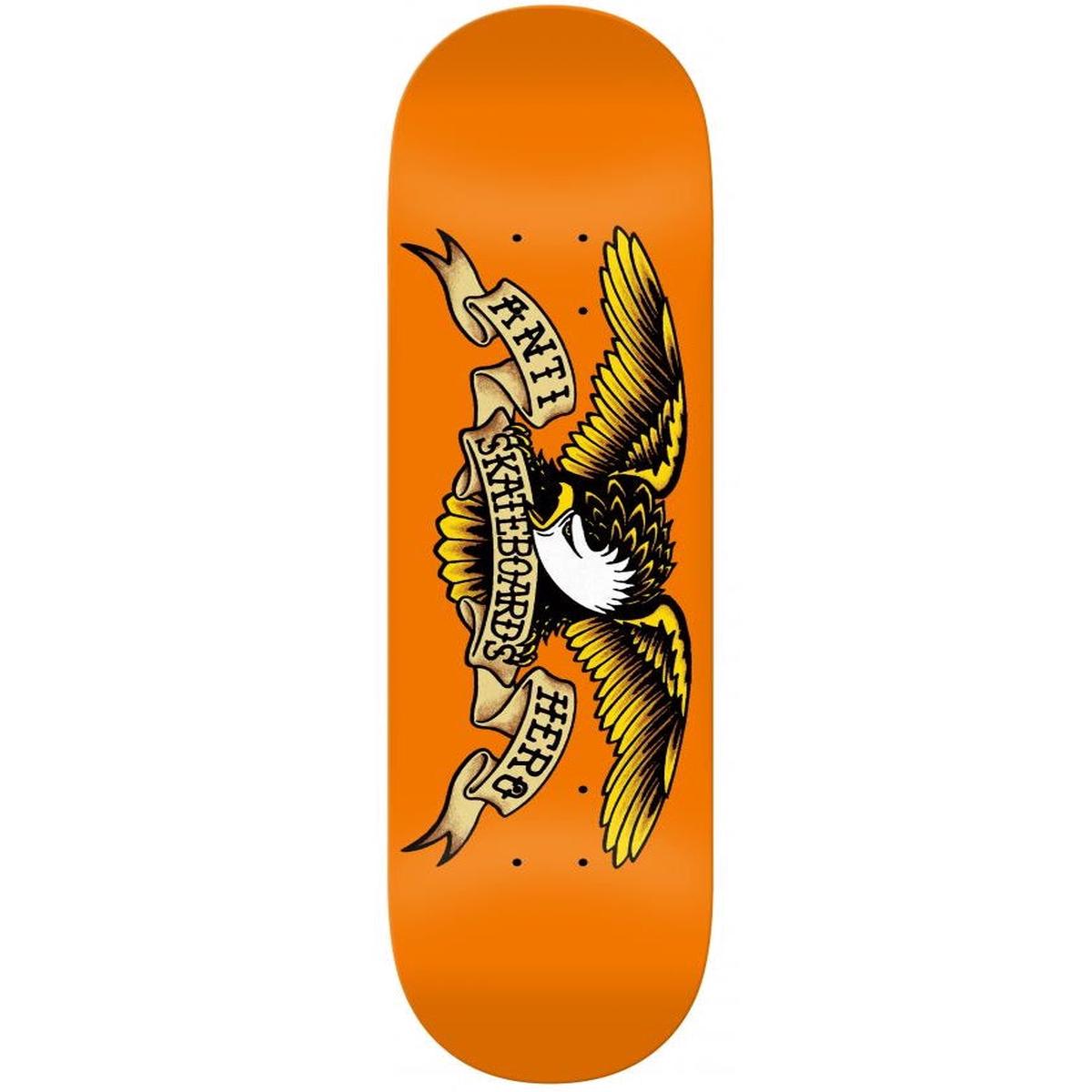 Anti Hero Classic Eagle Orange Skateboard Deck - 9.0"