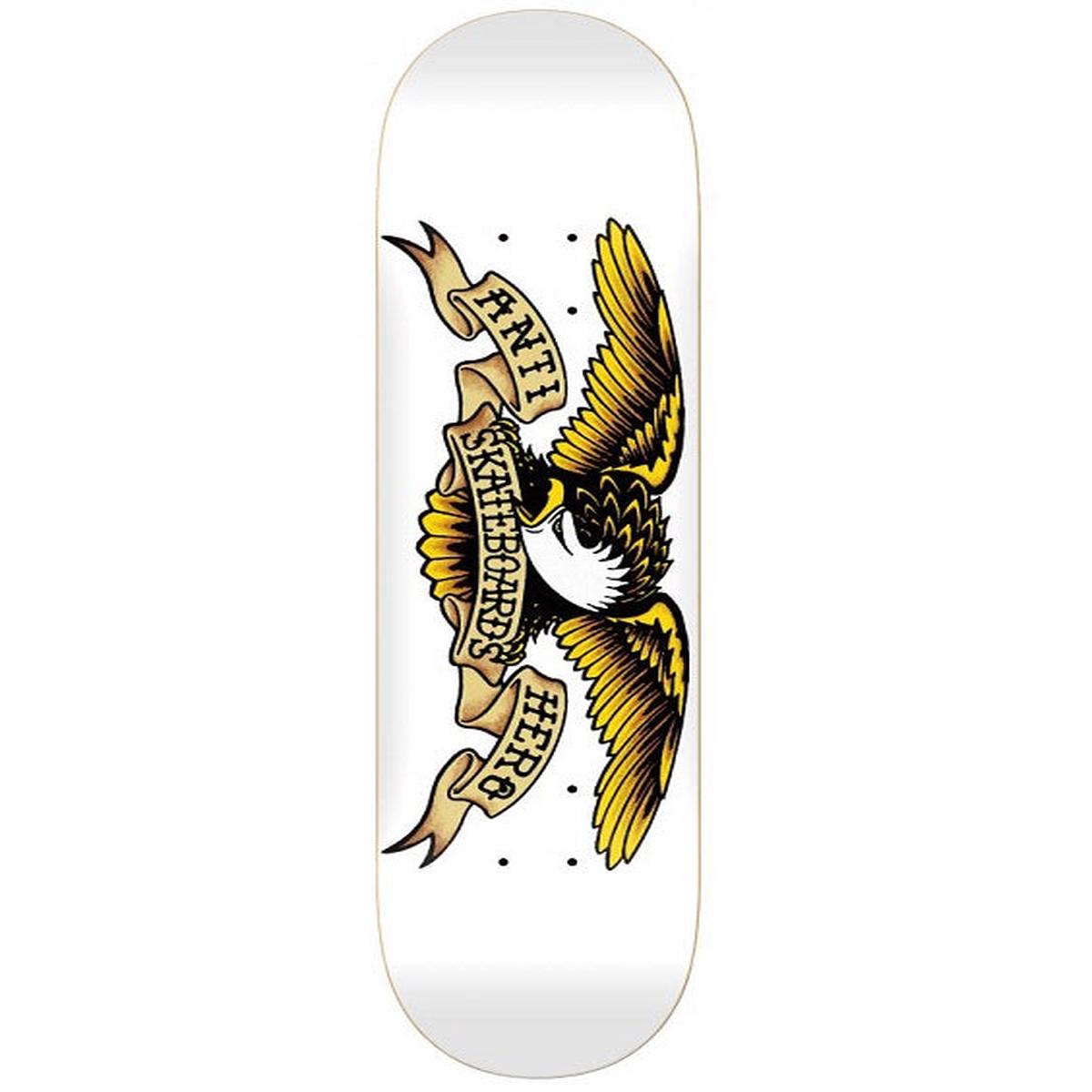 Anti Hero Classic Eagle White Skateboard Deck - 8.75"