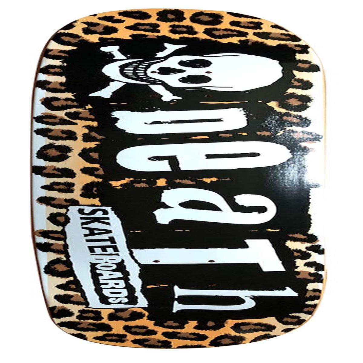 Death Leopard Punk Hybrid Shaped Skateboard Deck - 8.9"