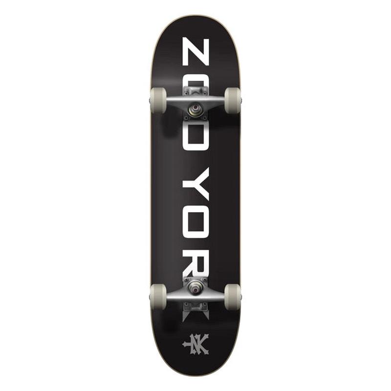 Zoo York OG 95 Logo Block Black Skateboard - 7.75"