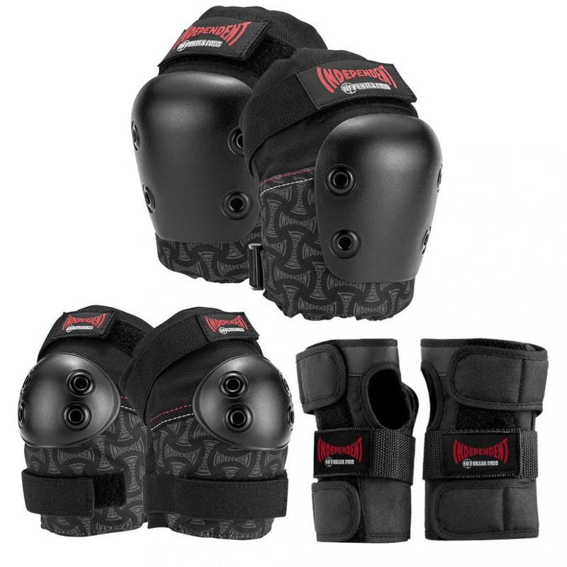 187 X Independent Killer Pads Junior Six Pack Set - Black