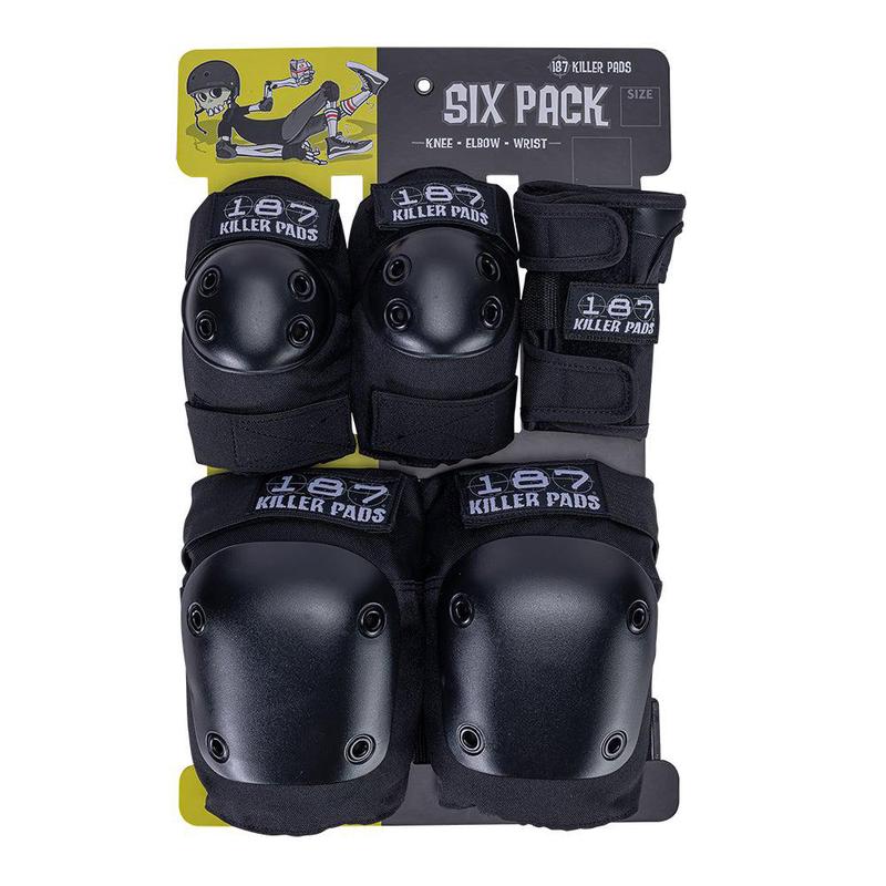 187 Killer Pads Adult Six Pack - Black