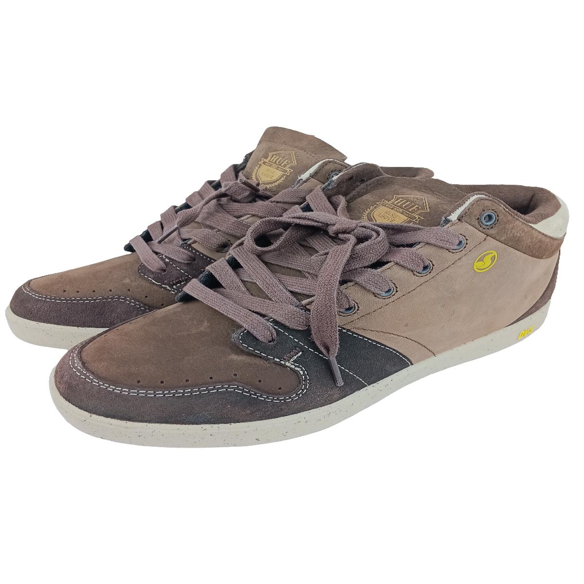 DVS Huf 5 Mid O.I. Keith Hufnagel Brown Leather Size 10 Shoes