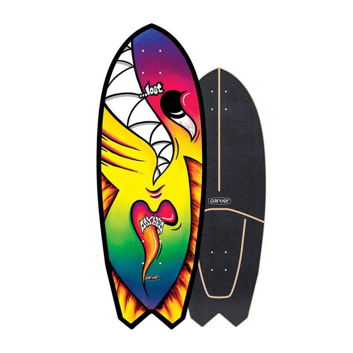 Carver Lost Rydra Surfskate Deck (V4) 8211 29