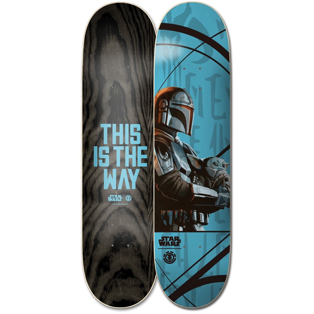 Element X Star Wars The Mandalorian Mando Child 8.0 - Skateboard Deck