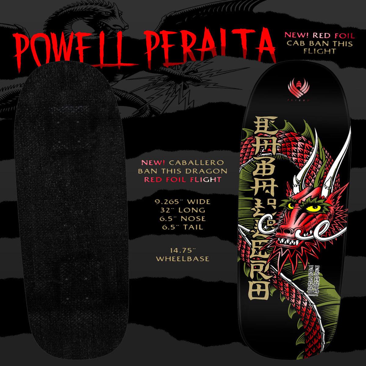 *Pre-Order* Powell Peralta Caballero Ban This Flight Red Foil 9.26" Skateboard Deck