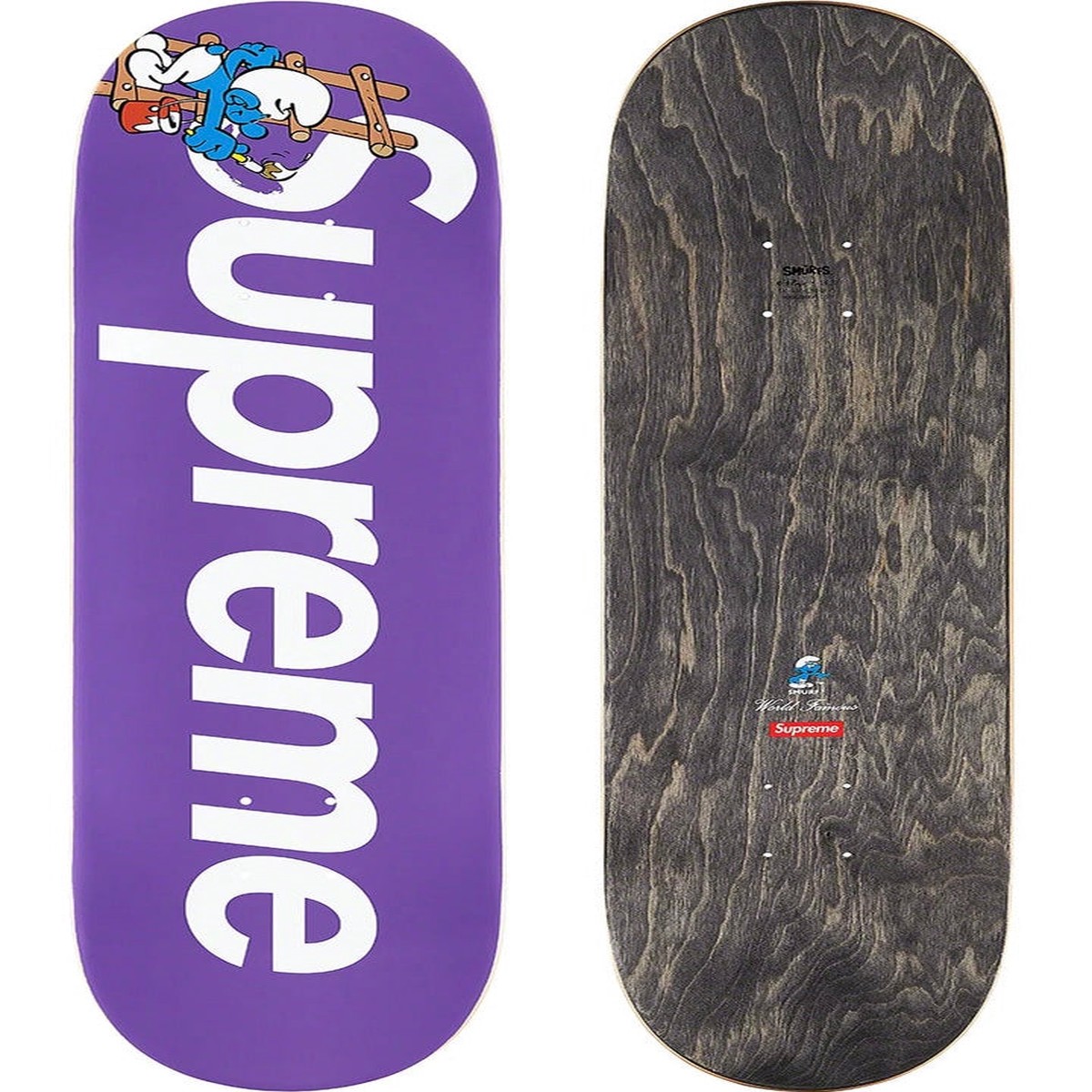 SupremeSmurfs Skateboard Purple