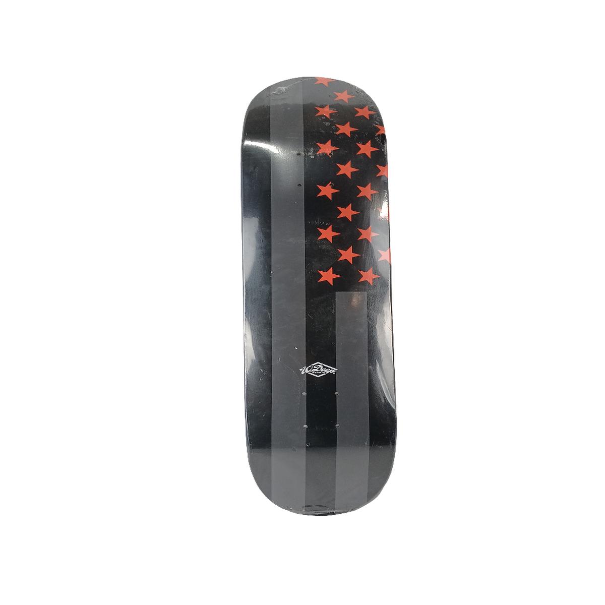 10 Deep Stars Flag Black Red Size 7.75 Vintage NOS Deck